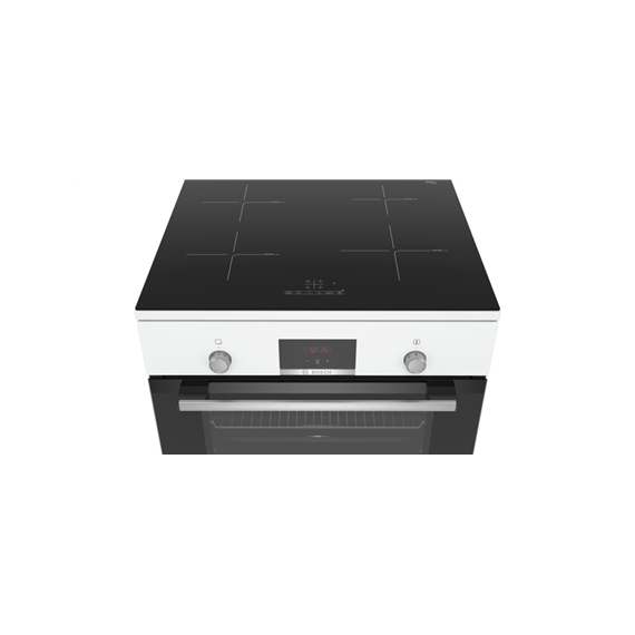 Bosch Cooker HLN39A020 Hob type Induction, Oven type Electric, White, Width 60 cm, Grilling, LED, 66 L, Depth 60 cm