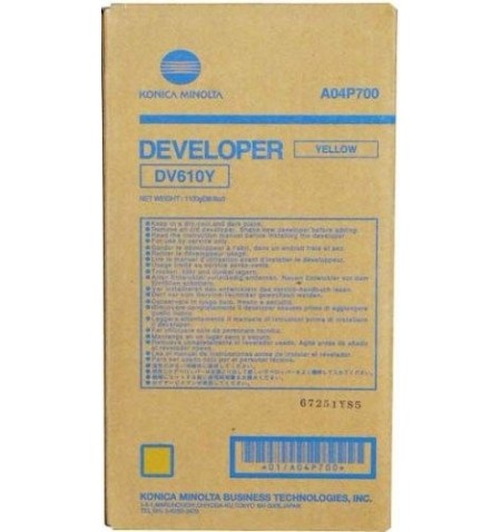 Konica-Minolta Developer DV-610 Yellow 200k (DV610Y) (A04P700)