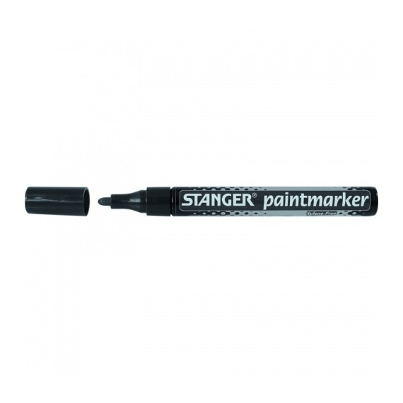 Stanger Žymeklis Paintmarker 2-4 mm, juodas, pakuotėje 10 vnt 219011