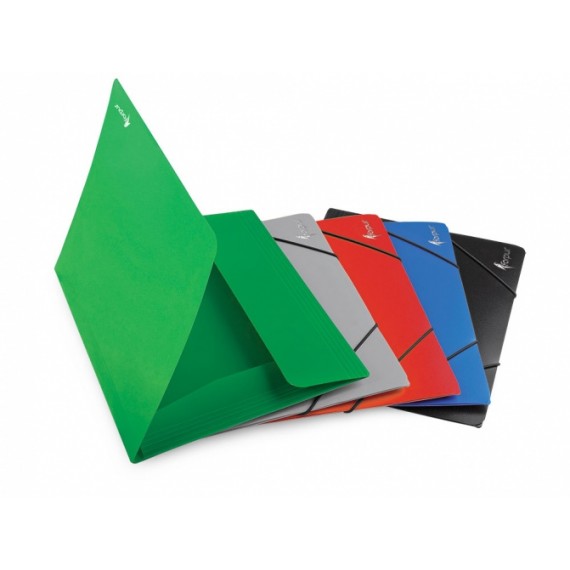 Aplankas su gumelėmis Forpus Premier, A4, plastikinis, talpa 150 lapu, žalias