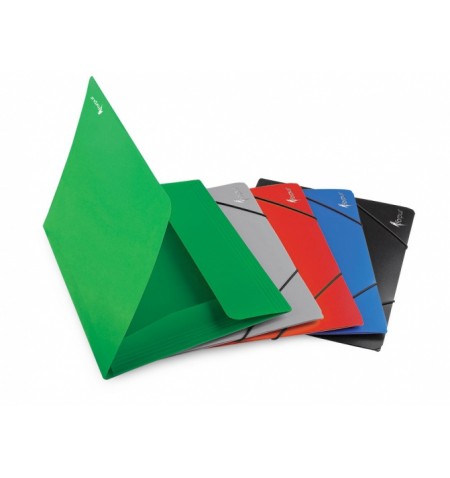 Aplankas su gumelėmis Forpus Premier, A4, plastikinis, talpa 150 lapu, žalias