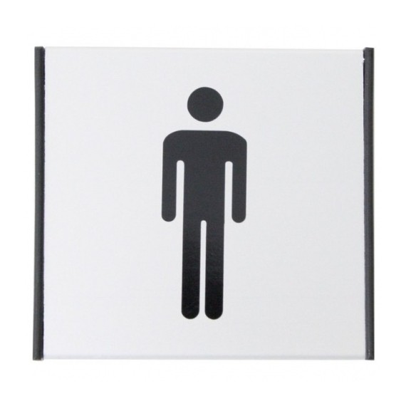 Informacinė lentelė 1.20 Vyru tualetas, 93mm x 93mm  0616-119