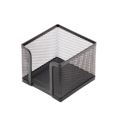 Dėžutė lapeliams Forpus, 9.5x9.5cm, juoda, perforuoto metalo  1005-008