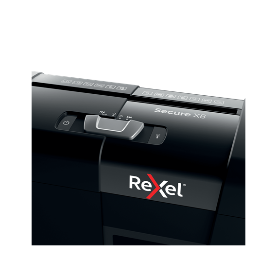 Dokumentu naikiklis Rexel Secure X8 Cross Cut Paper Shredder P4, 8 lapai, 14 L.