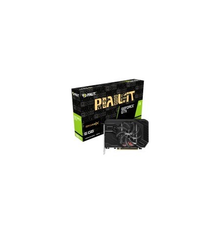 PALIT Video Card NVIDIA GeForce GTX 1660 Ti StormX, 6GB 192bit GDDR6, 1770 / 6000, PCI-E 3, DP, HDMI, DVI, Single Fan, 2 slot