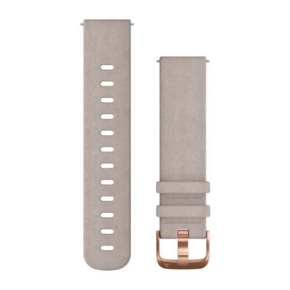 Acc, vivomove HR Replacement Band, Gray Leather, One-size