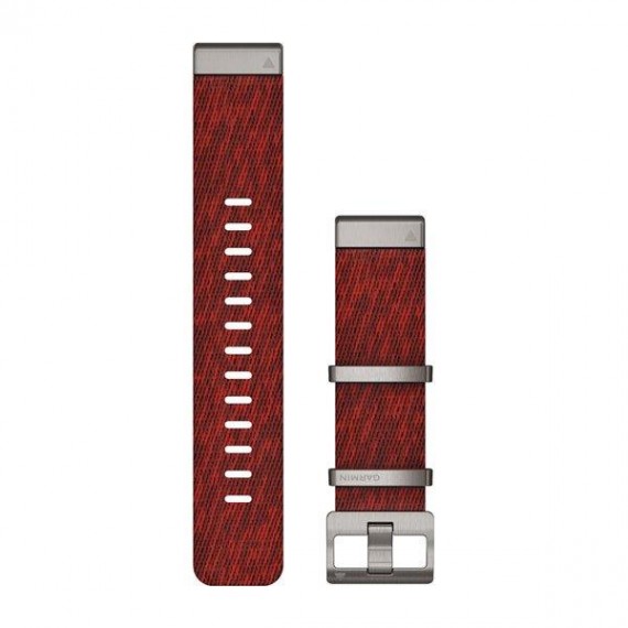 Acc,fenix 6 22mm QuickFit Heathered Red Nylon Band