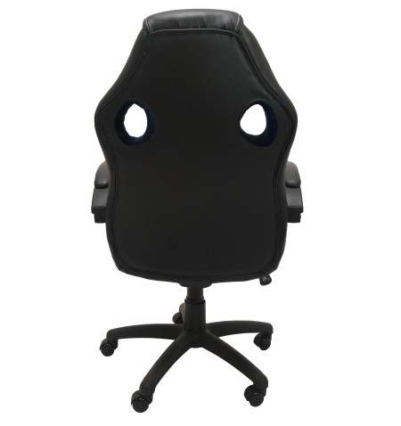 Topeshop FOTEL ENZO CZERŃ biuro kėdė Paminkštinta sėdynė Paminkštinta nugaros atrama