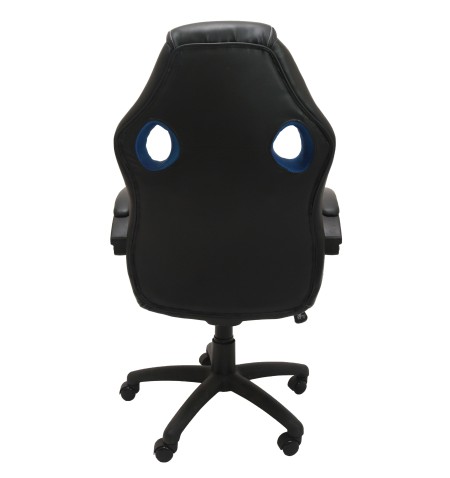 Topeshop FOTEL ENZO NIEB-CZAR biuro kėdė Paminkštinta sėdynė Paminkštinta nugaros atrama