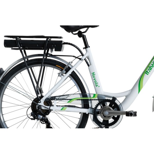 Italwin Nuvola4, E-Bike, Motor power 250 W, Wheel size 24  , Warranty 24 month(s), White/Green