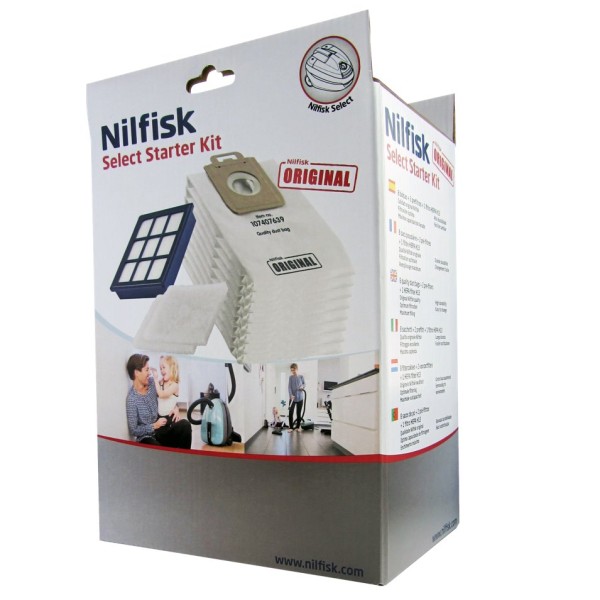 Nilfisk 107414060 Starter Kit – Accessory for Vacuum Cleaner (Starter Kit, Black, White, Select Classic Green CN Select Classi