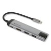 Verbatim 49141 sąsajos šakotuvas USB 3.2 Gen 1 (3.1 Gen 1) Type-C 1000 Mbit/ai Juoda, Sidabras