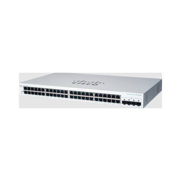 Cisco CBS220-48T-4G Valdomas L2 Gigabit Ethernet (10/100/1000) 1U Balta