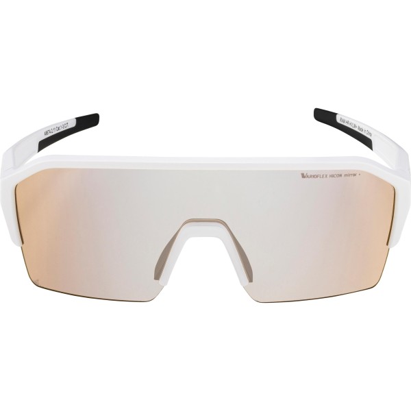 Alpina RAM HR Q-LITE V daugiafunkciniai sportiniai akiniai Unisex balti