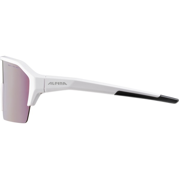 Alpina RAM HR Q-LITE V daugiafunkciniai sportiniai akiniai Unisex balti