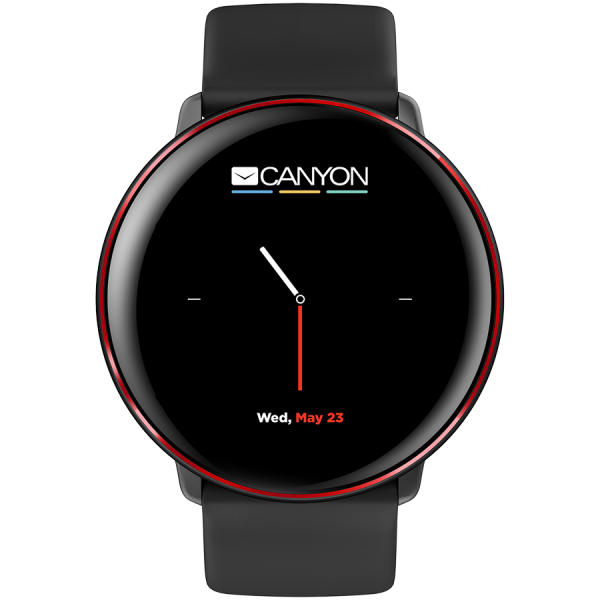 CANYON Marzipan SW-75 Smart watch, 1.22inches IPS full touch screen, aluminium+plastic body,IP68 waterproof, multi-sport mode wi