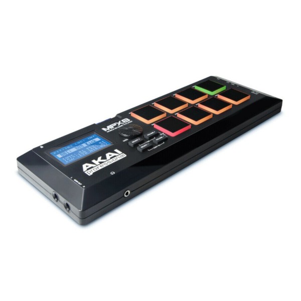 AKAI MPX8 Mobiliųjų pavyzdžių grotuvas SD SDHC USB MIDI Juoda