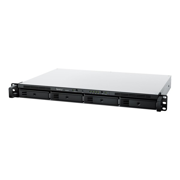 Synology RackStation RS422+ NAS ir duomenų saugojimo serveris Stovas (1U) Ethernet LAN jungtis Juoda R1600