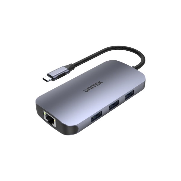 UNITEK D1071A sąsajos šakotuvas USB 3.0 SuperSpeed 5 Gb/s Sidabras