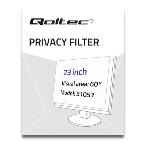 Qoltec 51057 display privacy filters 58.4 cm (23)