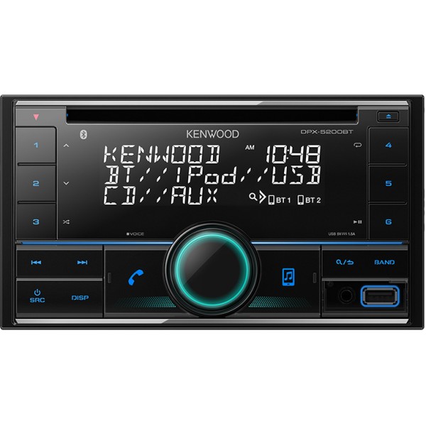 Kenwood DPX-5200BT car media receiver Black 50 W Bluetooth