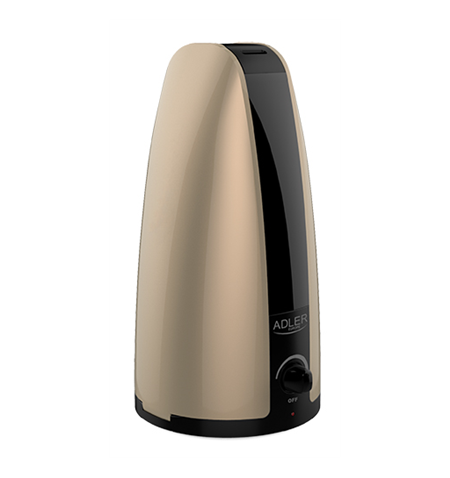 Humidifier Adler AD 7954 Gold, Type Ultrasonic, 18  W, Humidification capacity 100 ml/hr, Water tank capacity 1 L, Suitable for 