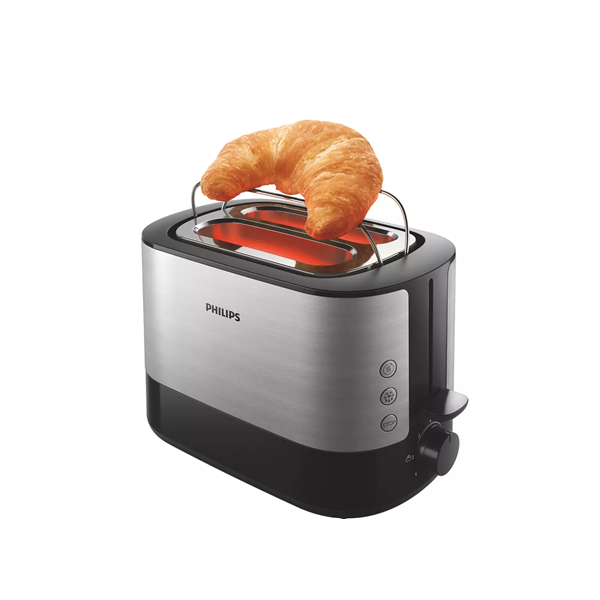 Philips Toaster HD2637/90 Viva Collection Number of slots 2, Housing material  Metal/Plastic, Black
