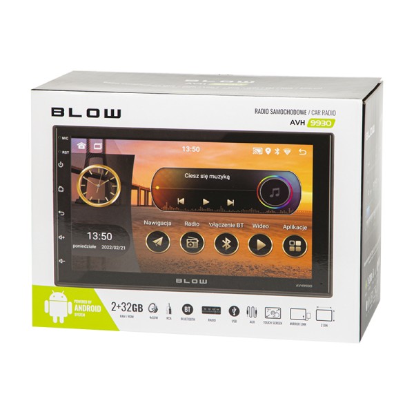 Radio BLOW AVH-9930 2DIN 7 GPS Android 11