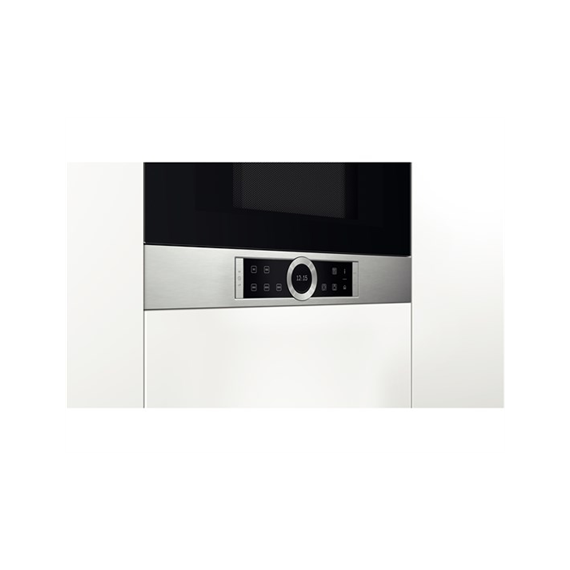 Bosch Microwave Oven BFL634GS1 Touch, 900 W, Stainless steel, Built-in, Defrost function