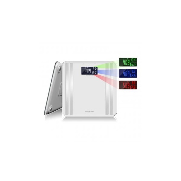 Medisana Body Analysis Scale BS 465 Memory function, White, Body fat analysis, Body water percentage, Auto power off, Multiple u