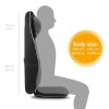 Medisana MCN  New Generation Shiatsu Massage Seat Cover Number of massage zones 3, Heat function, 48 W, Black