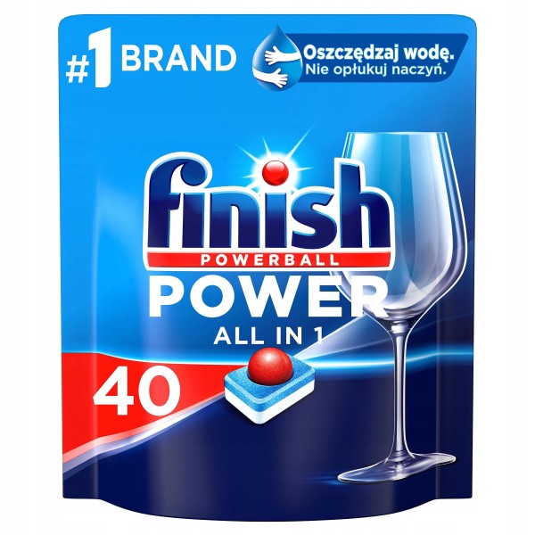 FINISH POWER ALL-IN-1 FRESH - Dishwasher tablets x 40