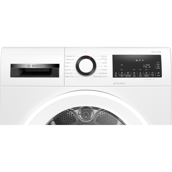 Bosch Dryer machine with heat pump WQG245ALSN Energy efficiency class A++, Front loading, 9 kg, Condensation, LED, Depth 61.3 cm