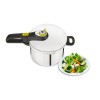 Tefal P2530738 stovetop pressure cooker 6 L Black, Stainless steel