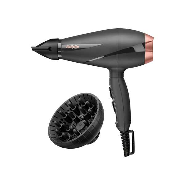BABYLISS Hair Dryer 6709DE 2100 W, Number of temperature settings 3, Ionic function, Diffuser nozzle, Black