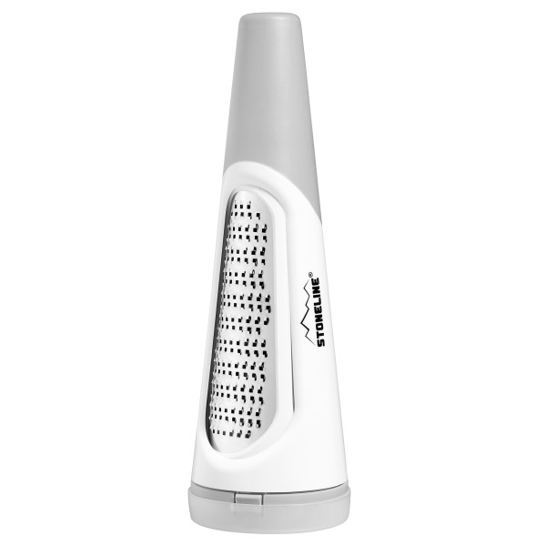 Stoneline Cheese and vegetable grater with plastic lid 15357 White/Grey