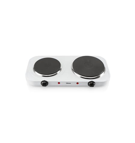 Tristar Free standing table hob KP-6245 Number of burners/cooking zones 2, Rotary, White, Hot plate, Electric