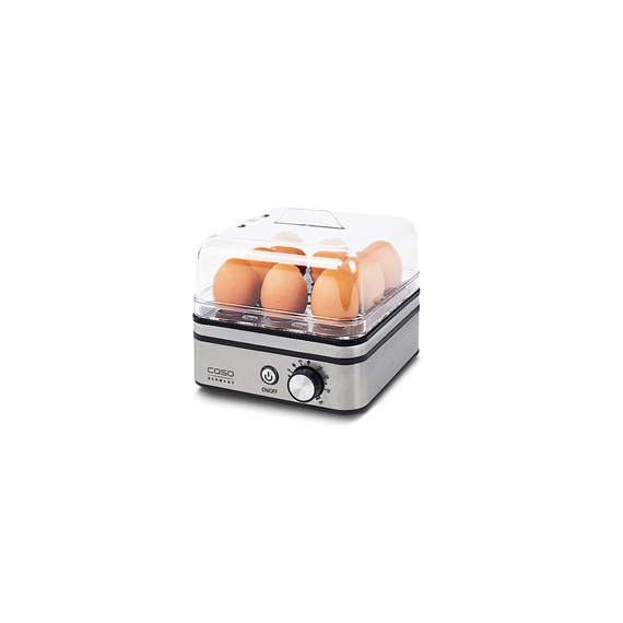 Caso Egg cooker E9  Stainless steel, 400 W, Functions 13 cooking levels