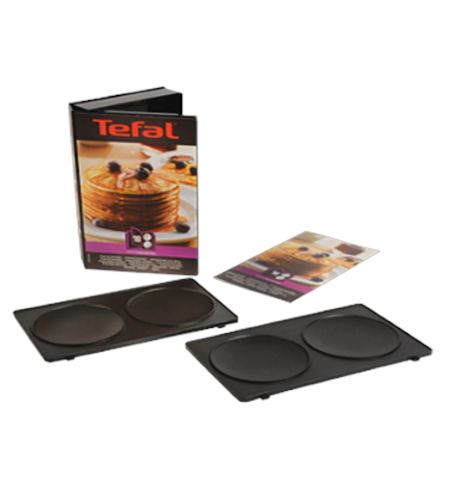 TEFAL XA801012 Pancakes plates for SW852 Sandwich maker, Black