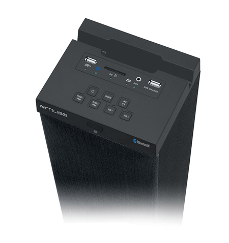 Muse M-1250BT 60 W, Black, Portable, Bluetooth, Wireless connection