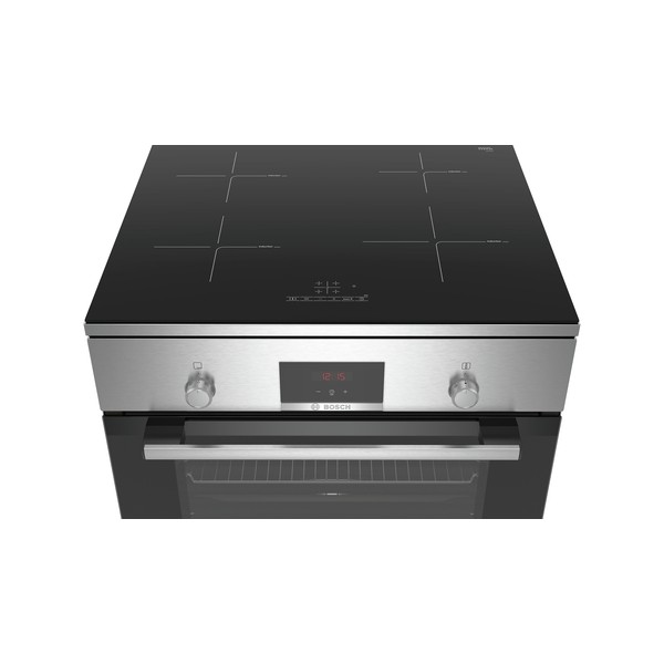 Bosch Cooker HLN39A050U Series 4 Hob type Induction, Oven type Electric, Stainless Steel, Width 60 cm, Grilling, LED, 66 L, Dept
