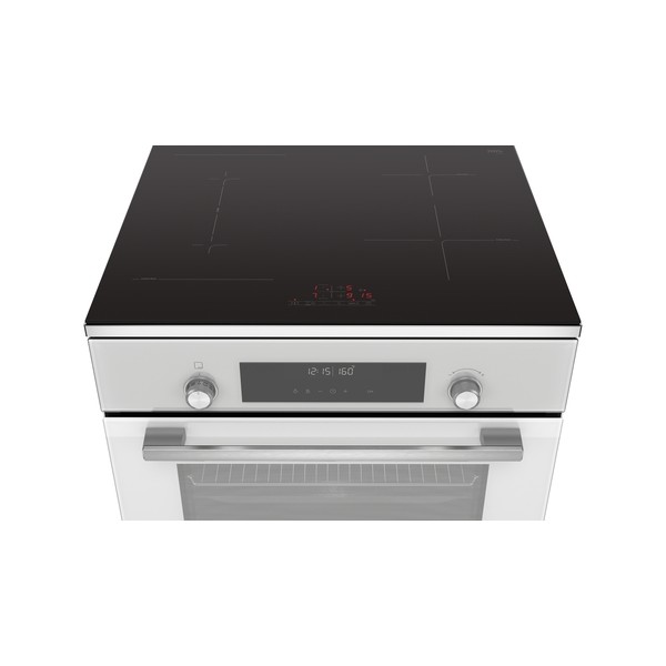 Bosch Cooker HLT79Y321U Series 6 Hob type Induction, Oven type Electric, White, Width 60 cm, Grilling, LCD, 63 L, Depth 60 cm