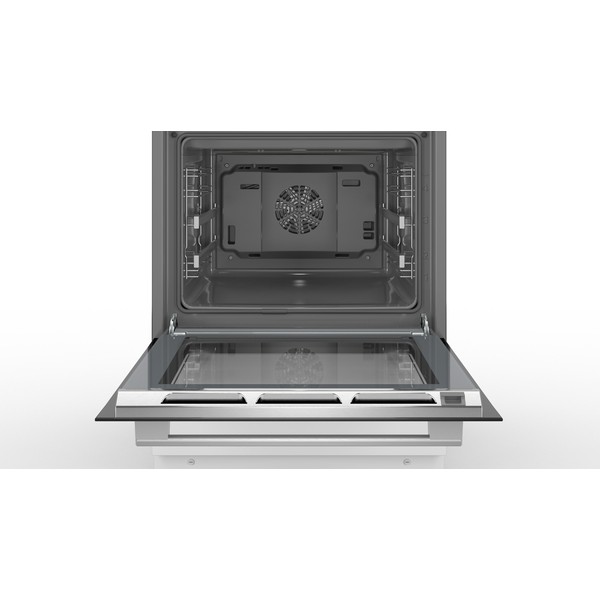 Bosch Cooker HLT79Y321U Series 6 Hob type Induction, Oven type Electric, White, Width 60 cm, Grilling, LCD, 63 L, Depth 60 cm