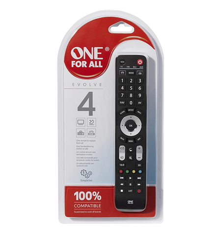 ONE For ALL 4, Universal Evolve 4 TV Remote