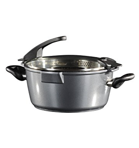 Stoneline Future Cooking pot 14275 6,9 L, 28 cm, Die-cast aluminium, Grey, Lid included