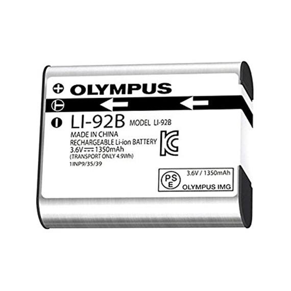 Olympus Lithium Ion rechargeable battery (1350 mAh) for Olympus TG-5 (LI-92B)