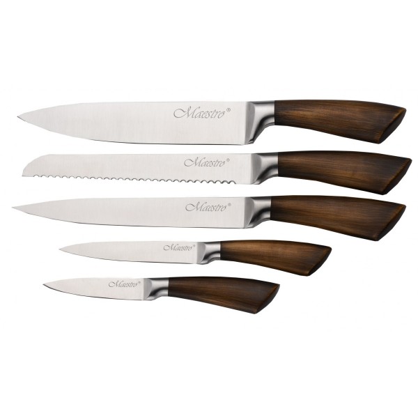 Set of 5 knives in block MAESTRO MR-1414