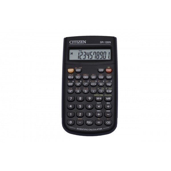 Citizen SR-135N calculator Pocket Scientific Black