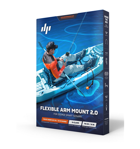 Deeper Deeper Flexible Arm Mount 2.0 Black, Sonar mount