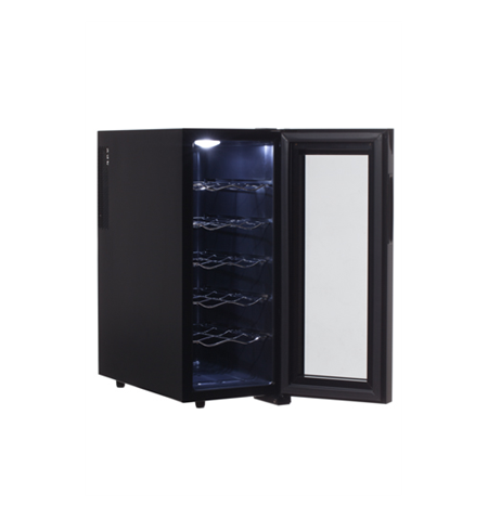 Camry Wine Cooler CR 8068 Energy efficiency class A, Free standing, Bottles capacity Up to 12 bottles, Black